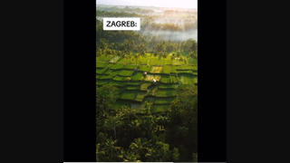 Fact Check: Video Of Rice Paddy And Hindu Temple Does Not Show Zagreb